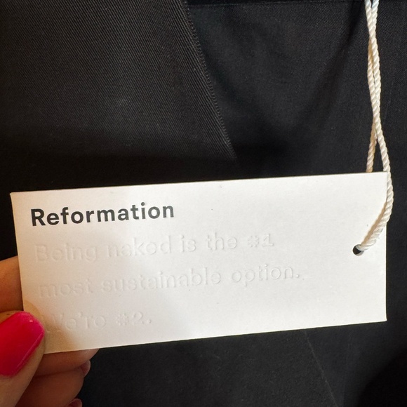 NWT Reformation Casey vest - black XL - Picture 5 of 7